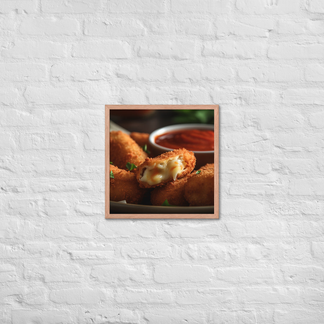 Mozzarella Sticks Framed poster 🤤 from Yumify.AI