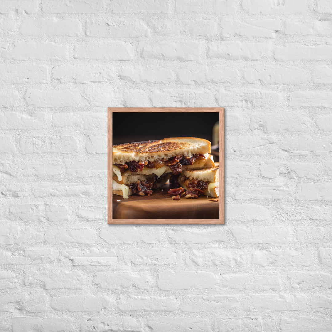 Grilled Brie Sandwich Framed poster 🤤 from Yumify.AI