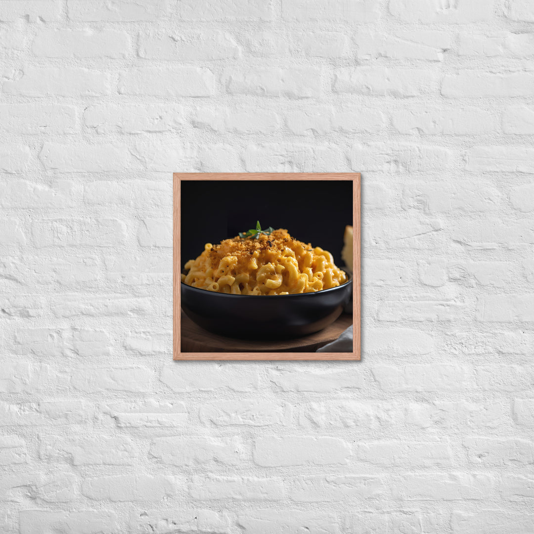 Cheddar Mac and Cheese Framed poster 🤤 from Yumify.AI