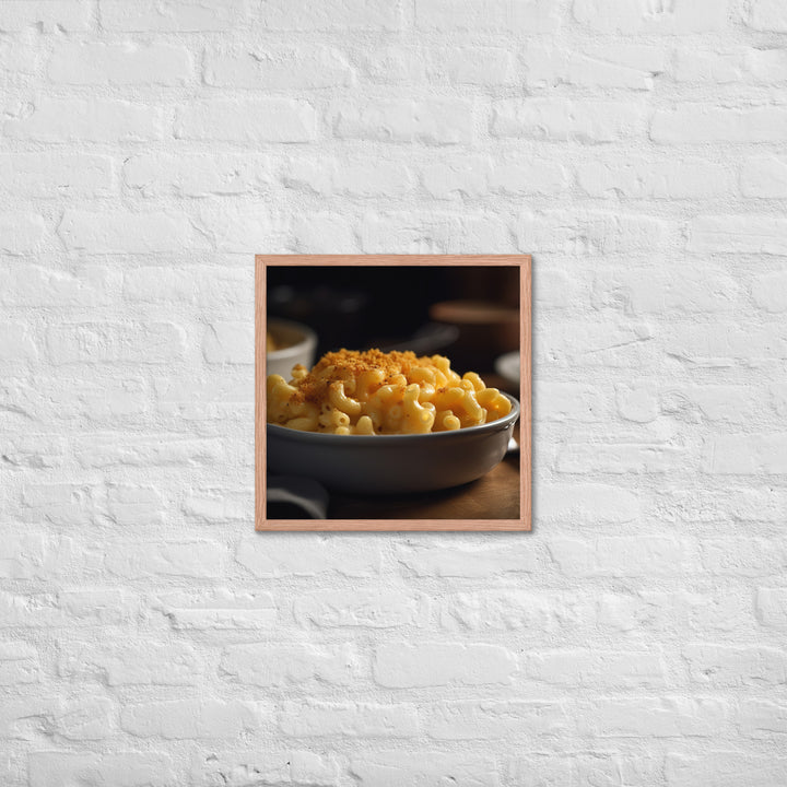 Cheddar Mac and Cheese Framed poster 🤤 from Yumify.AI