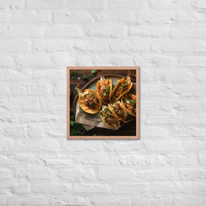 Kimchi Tacos Framed poster 🤤 from Yumify.AI