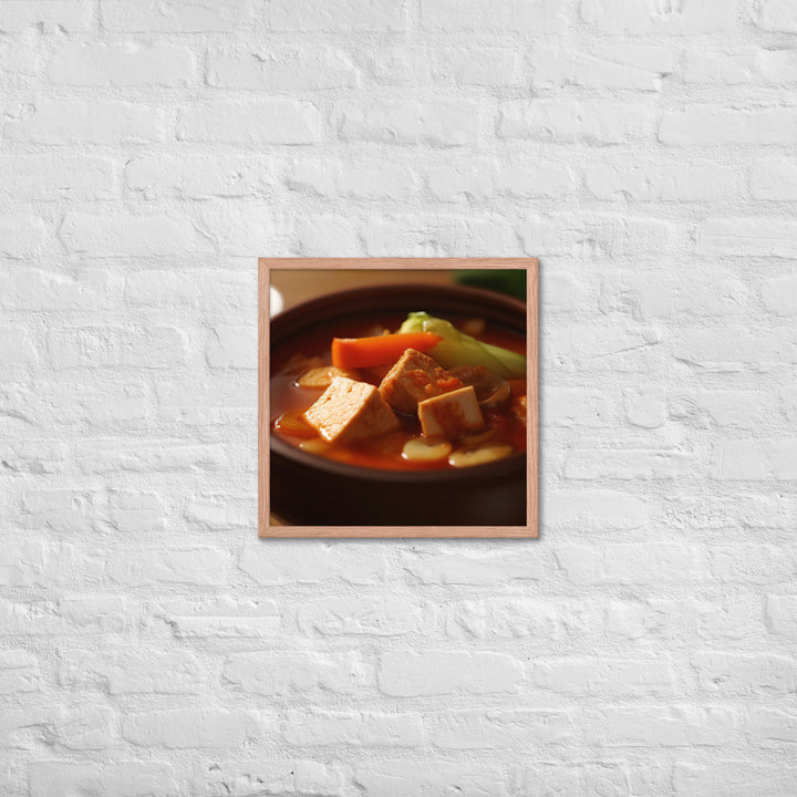 Kimchi Stew Framed poster 🤤 from Yumify.AI