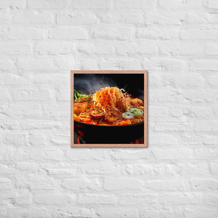 Kimchi Ramen Framed poster 🤤 from Yumify.AI