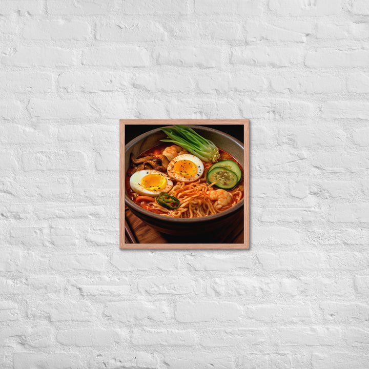 Kimchi Ramen Framed poster 🤤 from Yumify.AI