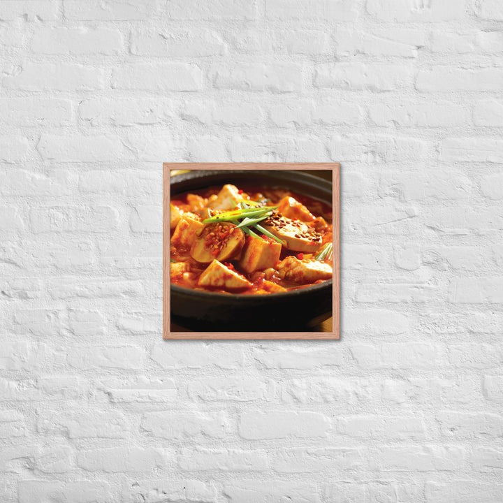 Kimchi Jjigae Framed poster 🤤 from Yumify.AI