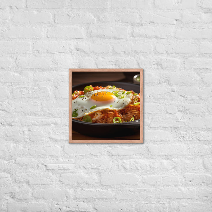 Kimchi Fried Rice Framed poster 🤤 from Yumify.AI