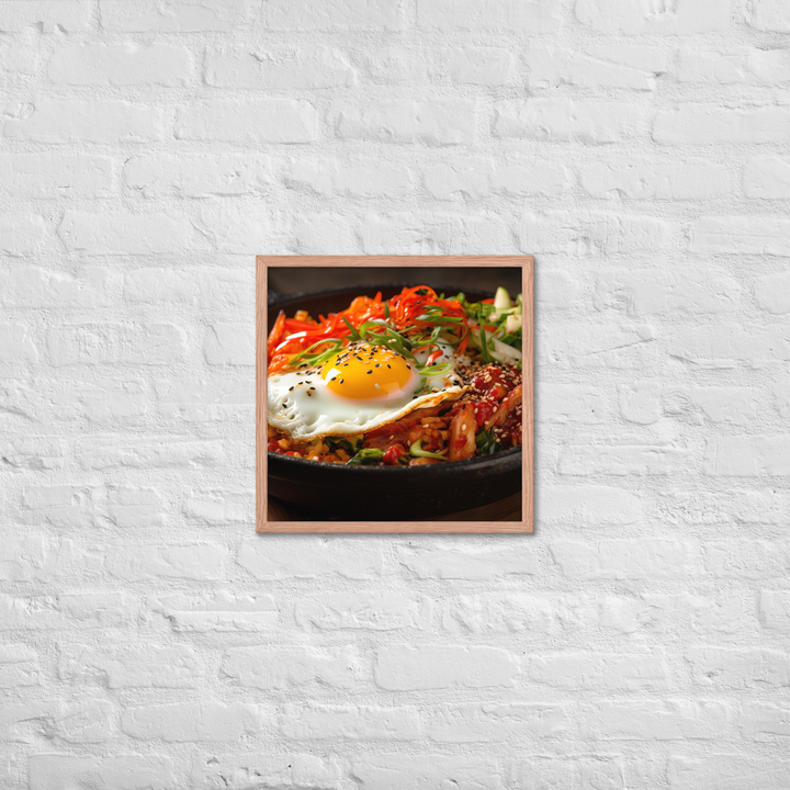 Kimchi Bibimbap Framed poster 🤤 from Yumify.AI