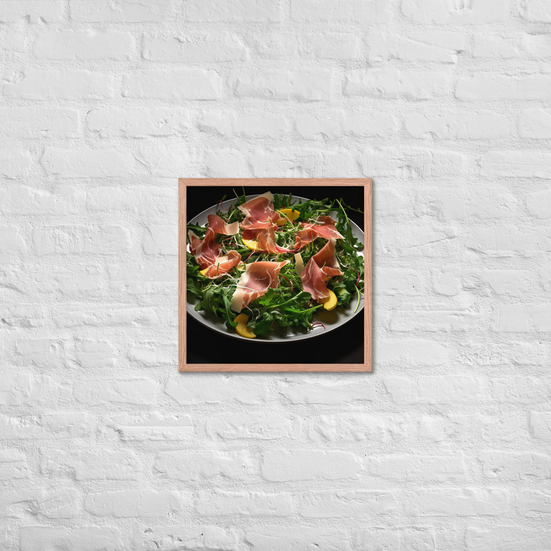 Parma Ham and Arugula Salad Framed poster 🤤 from Yumify.AI