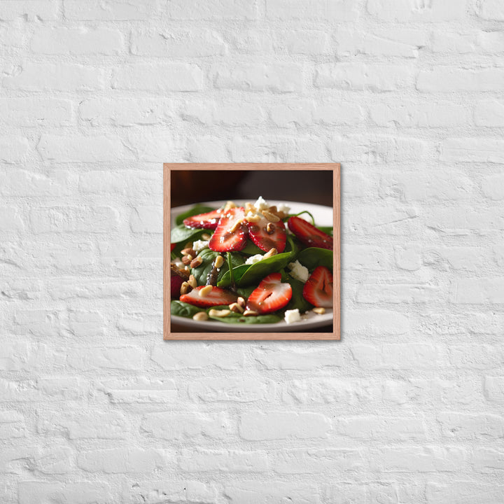 Spinach Salad Framed poster 🤤 from Yumify.AI