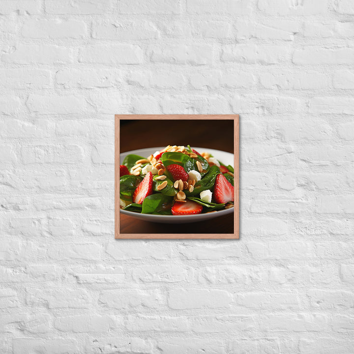 Spinach Salad Framed poster 🤤 from Yumify.AI