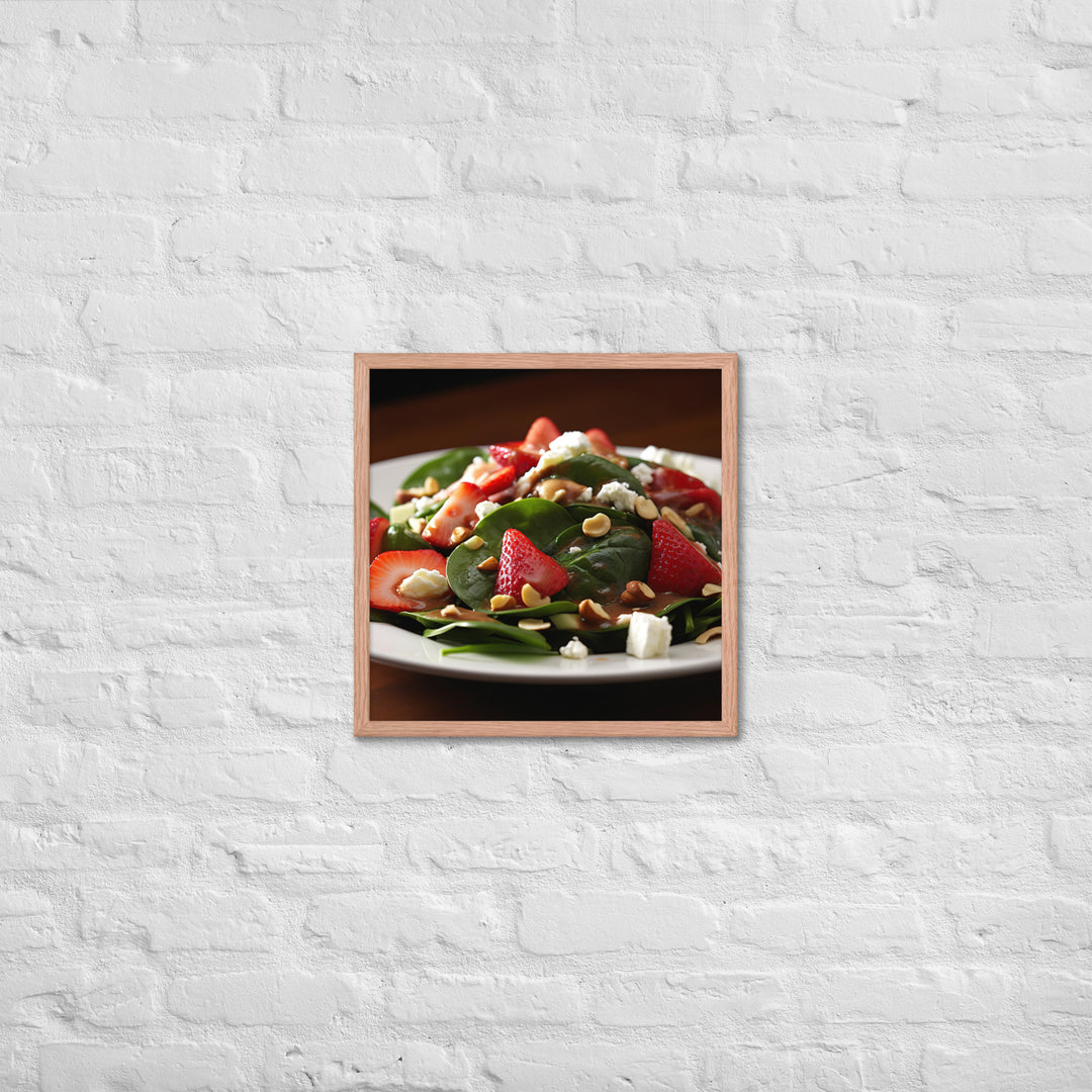 Spinach Salad Framed poster 🤤 from Yumify.AI