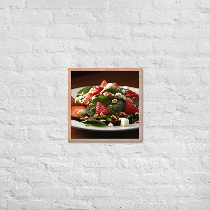 Spinach Salad Framed poster 🤤 from Yumify.AI