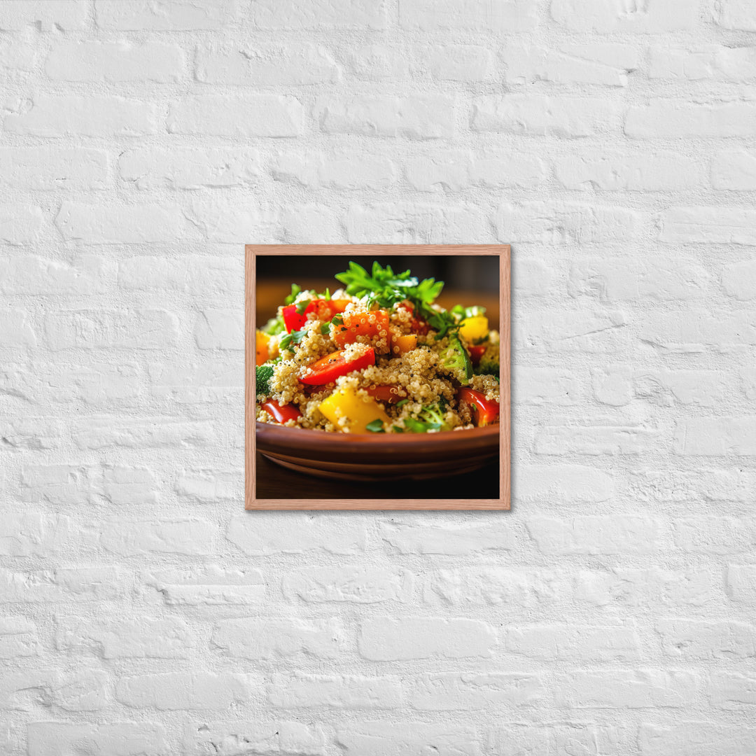Quinoa Salad Framed poster 🤤 from Yumify.AI
