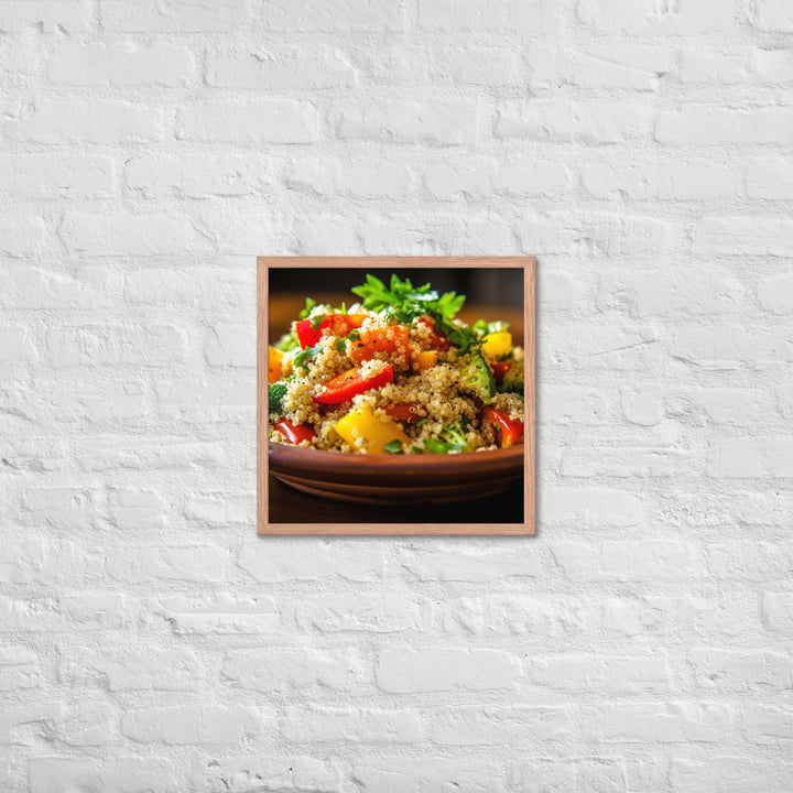 Quinoa Salad Framed poster 🤤 from Yumify.AI