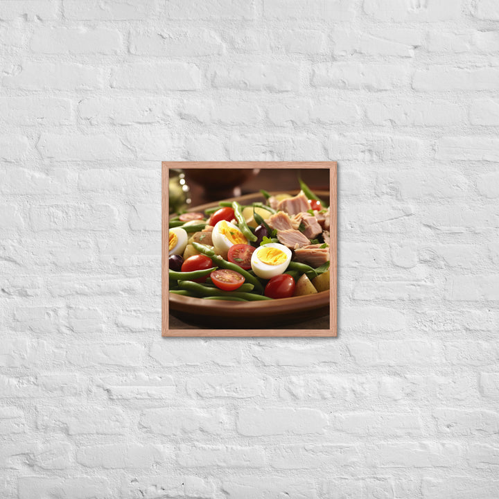 Nicoise Salad Framed poster 🤤 from Yumify.AI