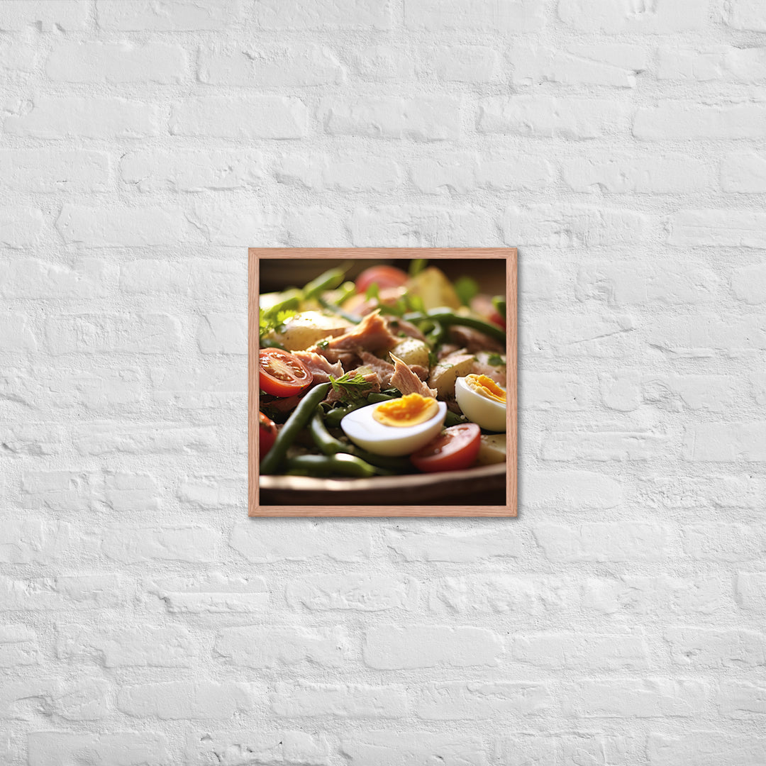 Nicoise Salad Framed poster 🤤 from Yumify.AI