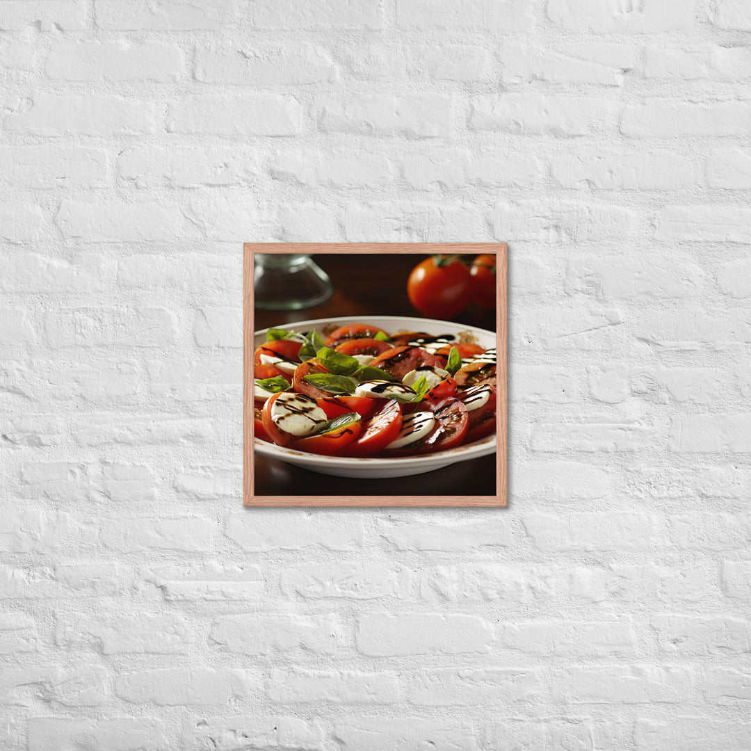 Caprese Salad Framed poster 🤤 from Yumify.AI