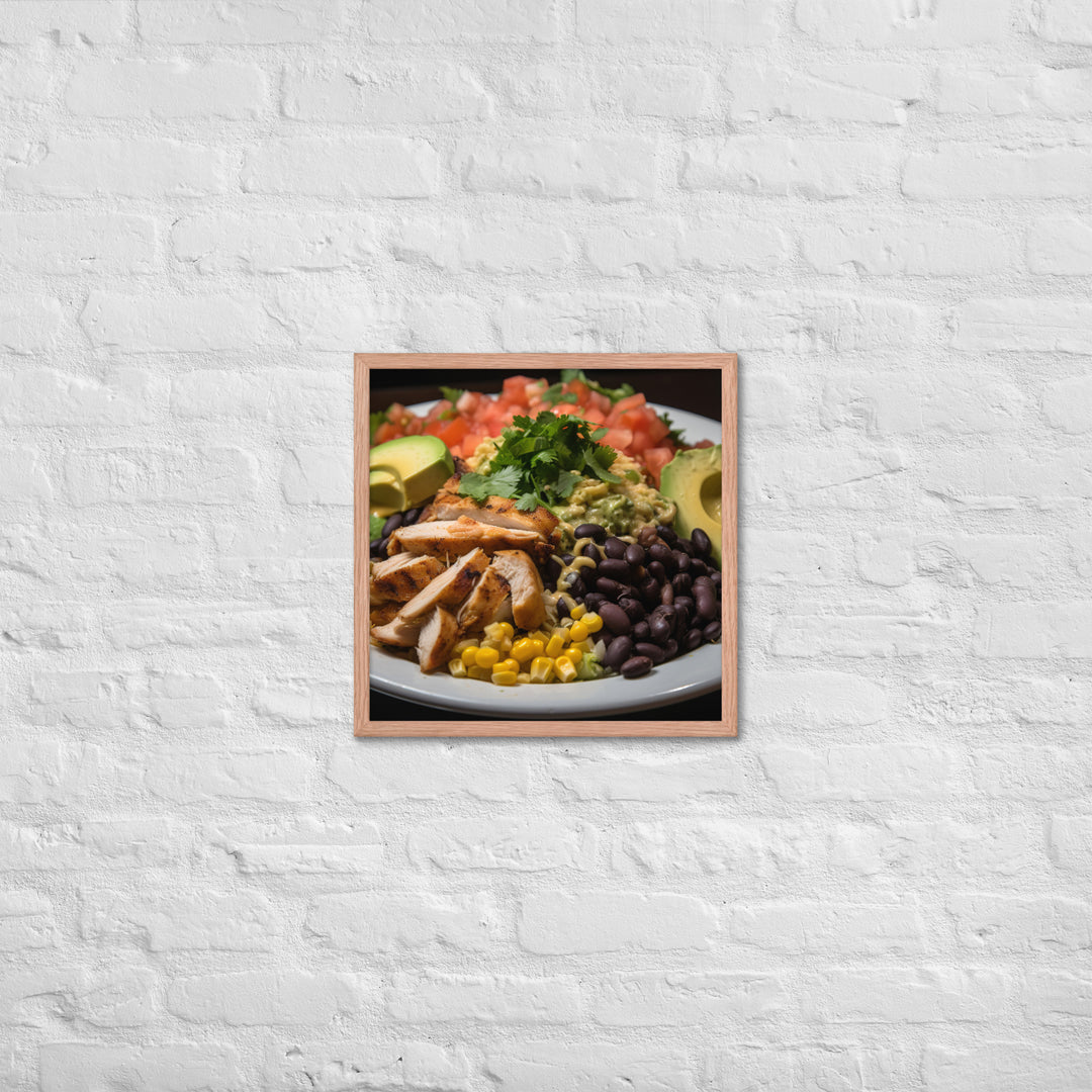 Southwest Cobb salad Framed poster 🤤 from Yumify.AI