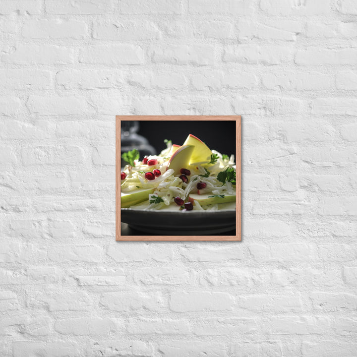 Modern Twist on Waldorf Salad Framed poster 🤤 from Yumify.AI