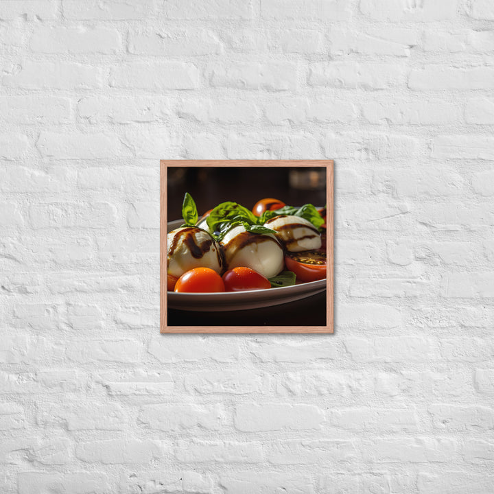 Grilled Caprese Salad Framed poster 🤤 from Yumify.AI