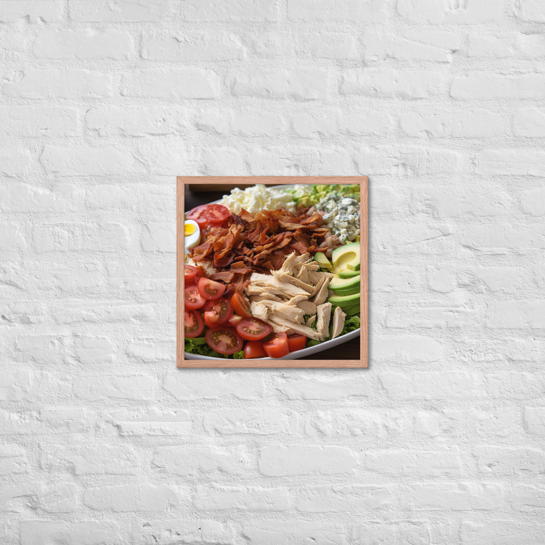 Delectable Cobb Salad Framed poster 🤤 from Yumify.AI