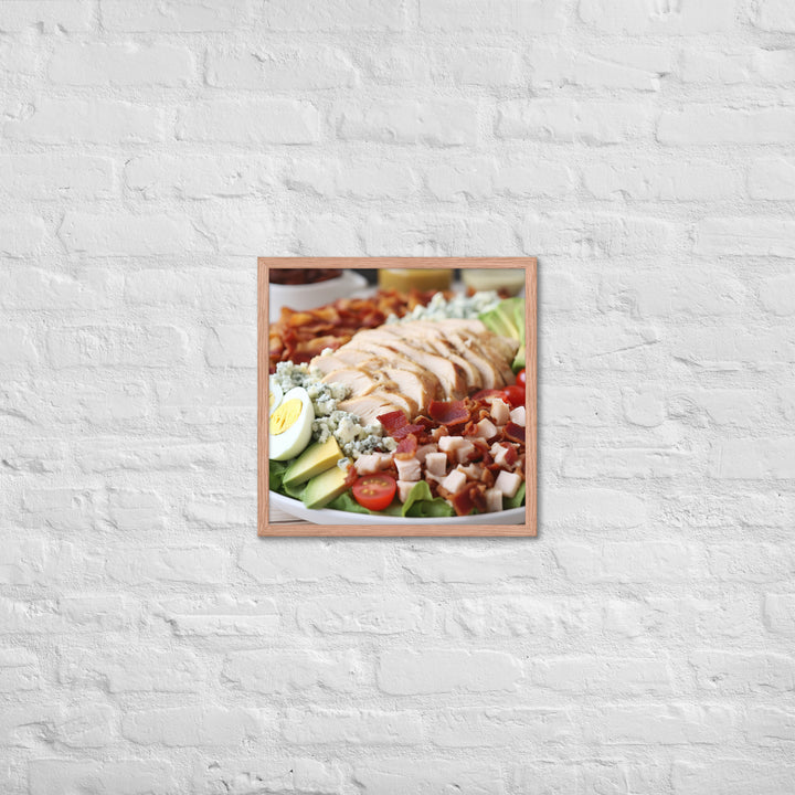 Delectable Cobb Salad Framed poster 🤤 from Yumify.AI