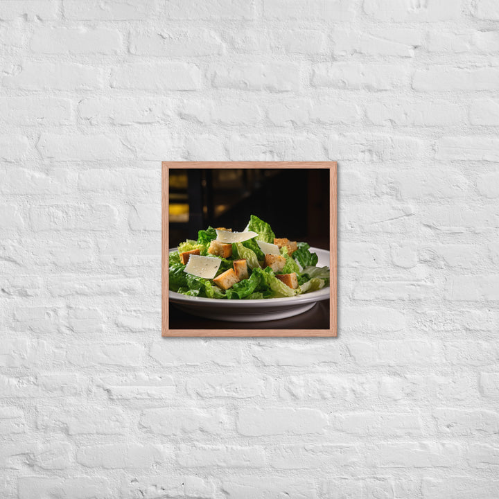 Classic Caesar Salad Framed poster 🤤 from Yumify.AI