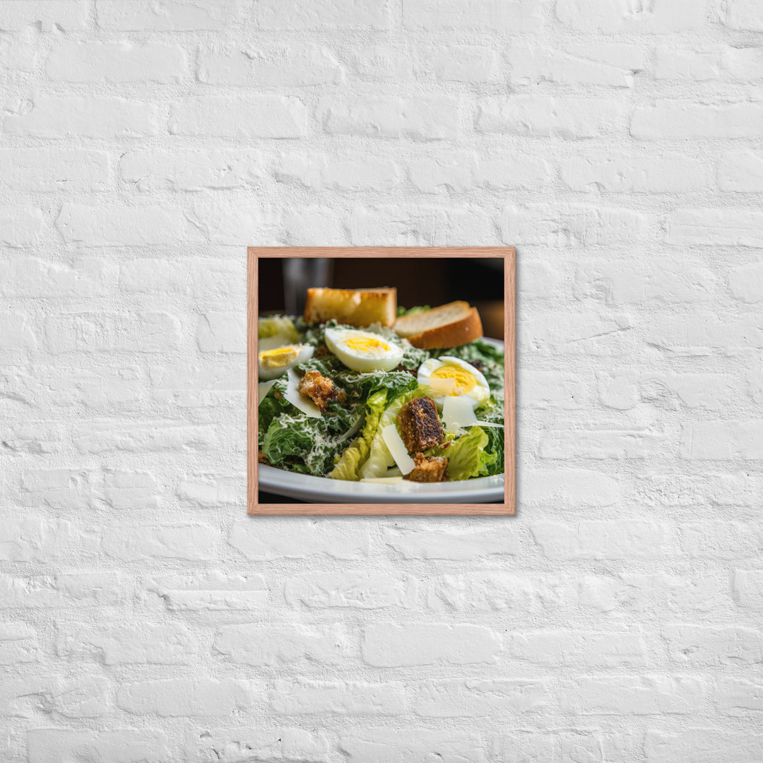 Classic Caesar Salad Framed poster 🤤 from Yumify.AI