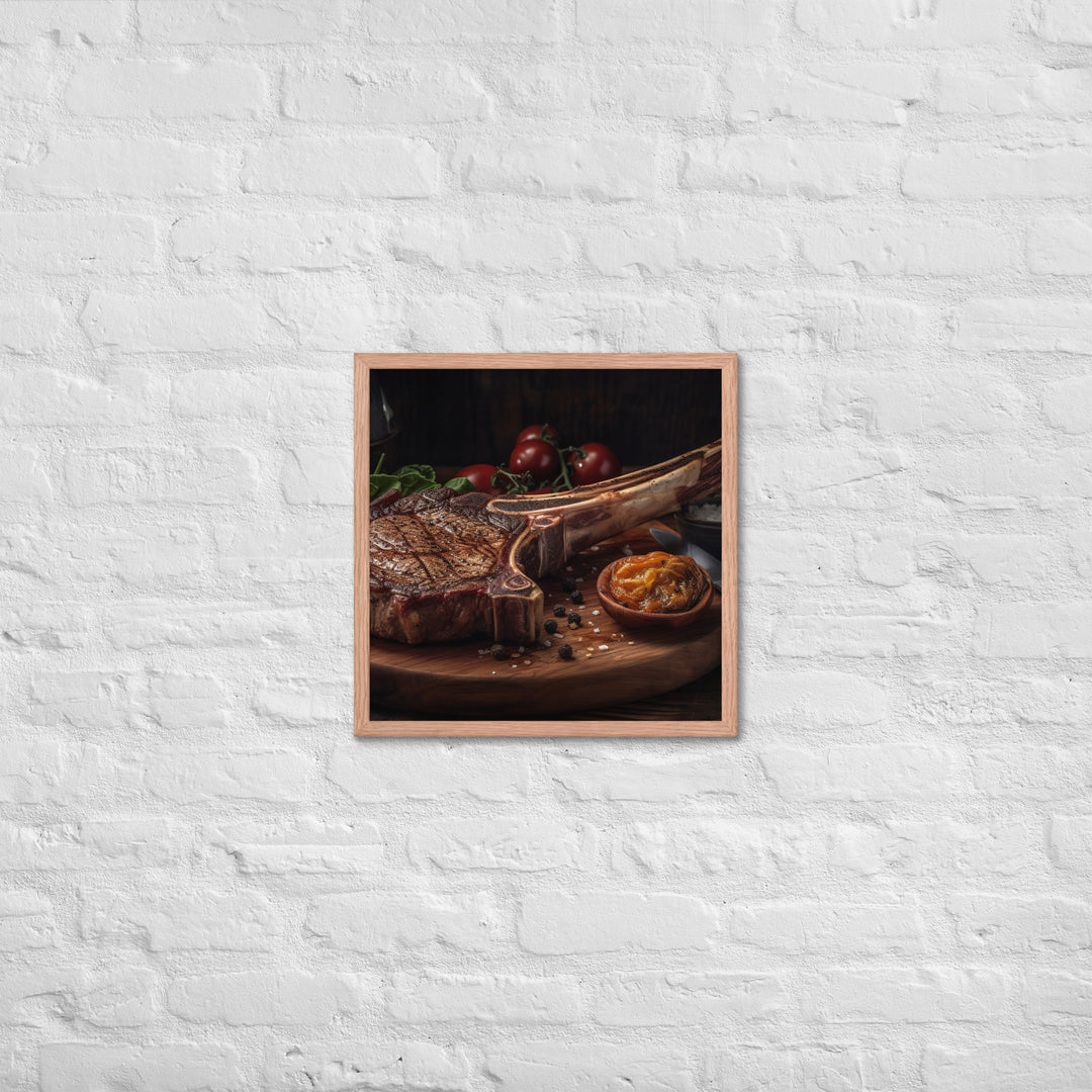 Tomahawk Ribeye Framed poster 🤤 from Yumify.AI