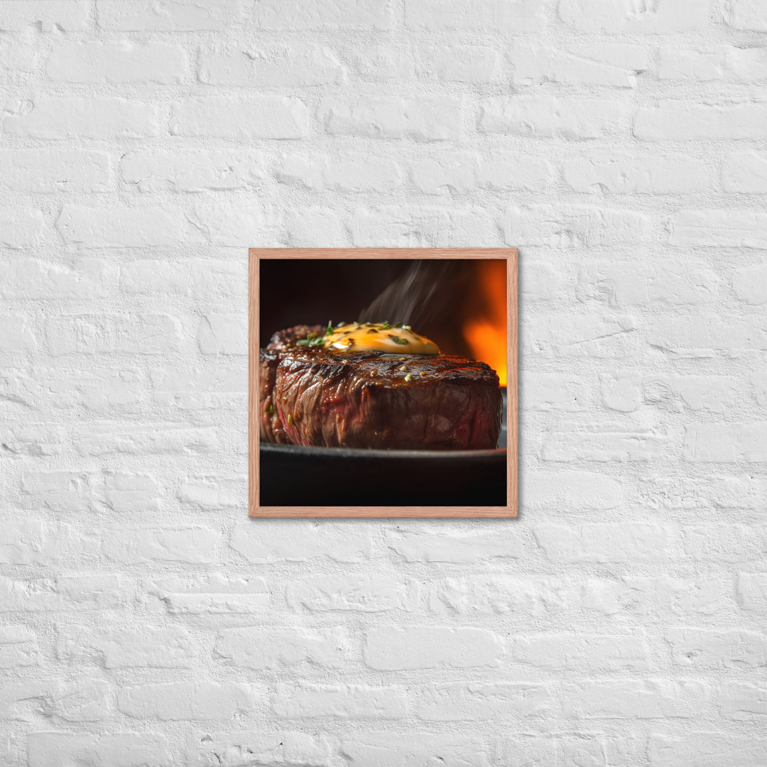 Sizzling Filet Mignon Framed poster 🤤 from Yumify.AI