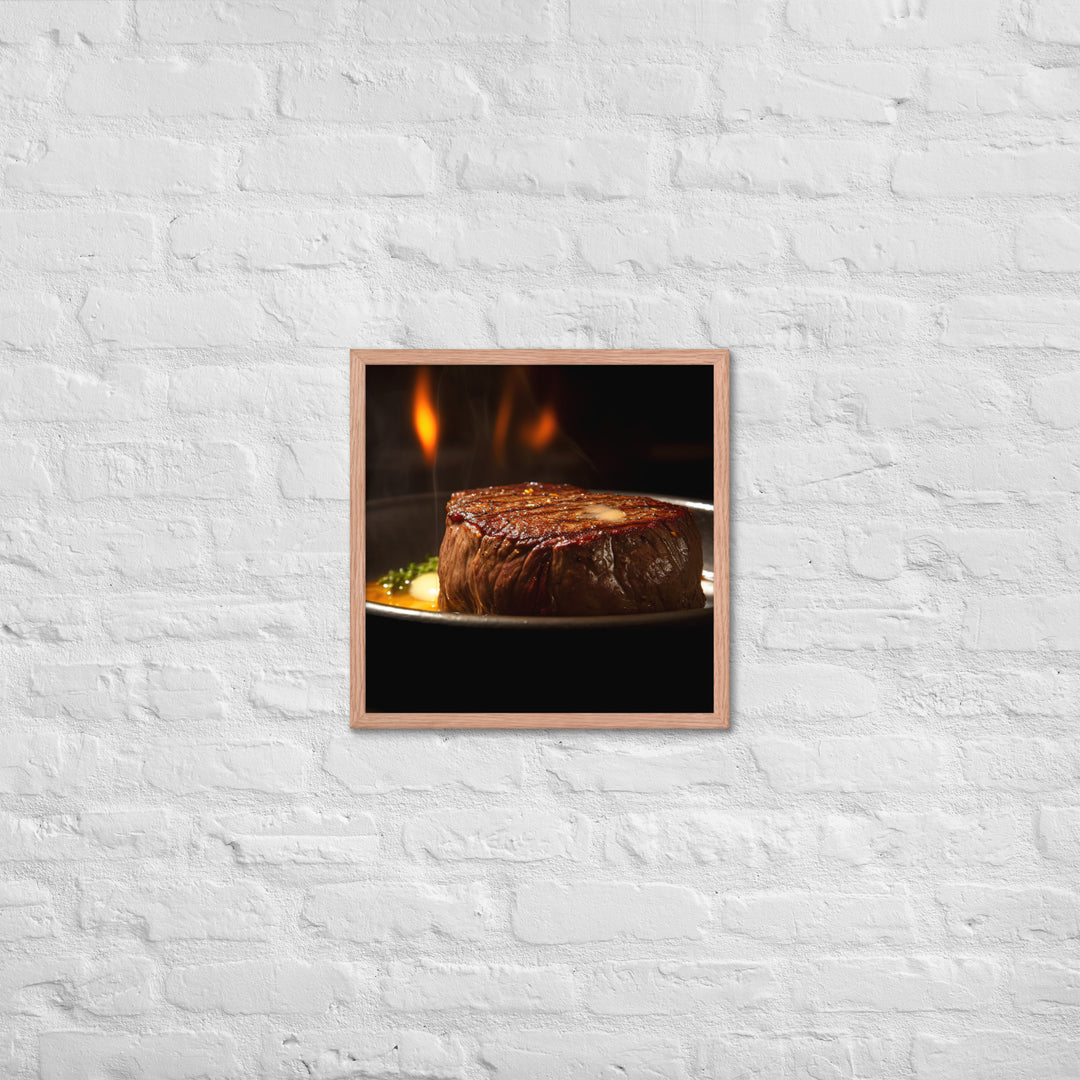 Sizzling Filet Mignon Framed poster 🤤 from Yumify.AI