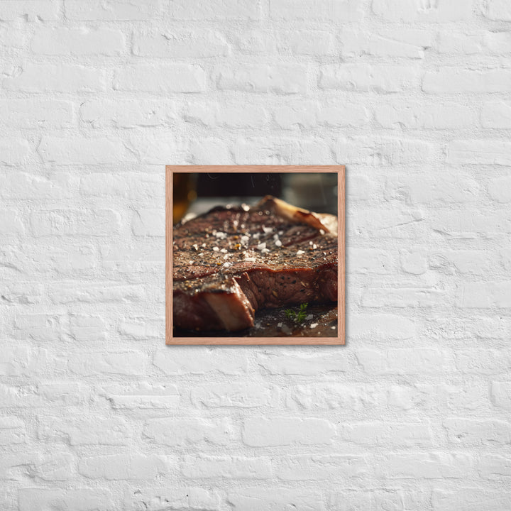 Porterhouse Steak for Your Inner Carnivore Framed poster 🤤 from Yumify.AI