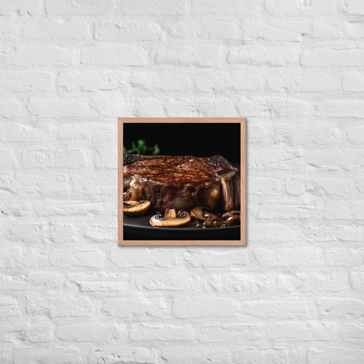 Pan Seared Ribeye Framed poster 🤤 from Yumify.AI