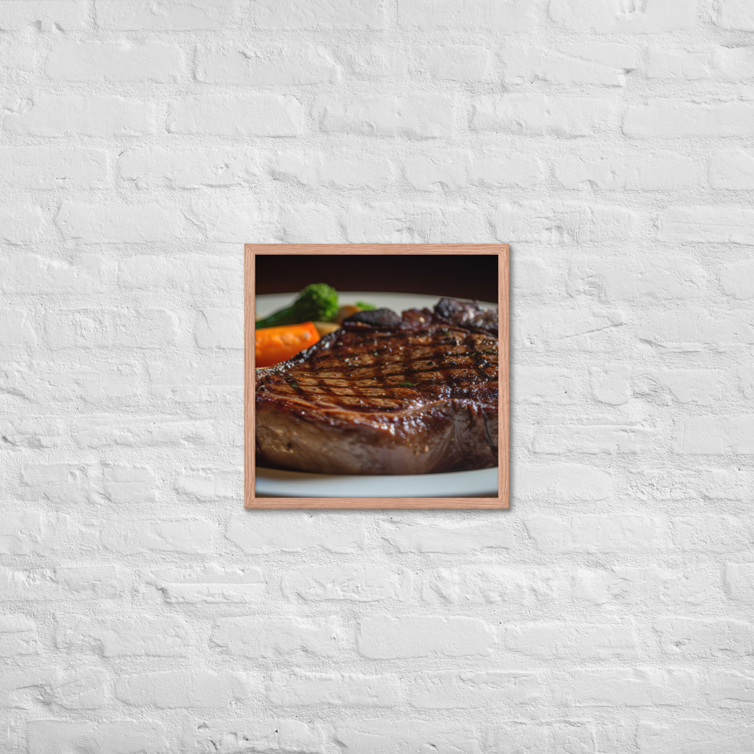 Grilled Ribeye Framed poster 🤤 from Yumify.AI