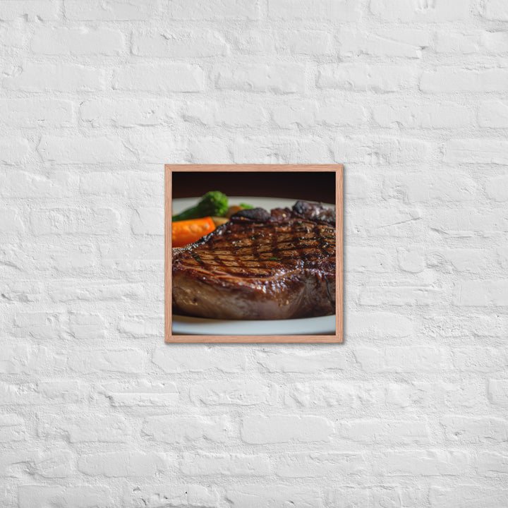 Grilled Ribeye Framed poster 🤤 from Yumify.AI