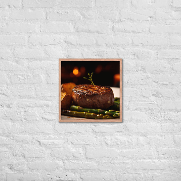 Grilled Filet Mignon Framed poster 🤤 from Yumify.AI