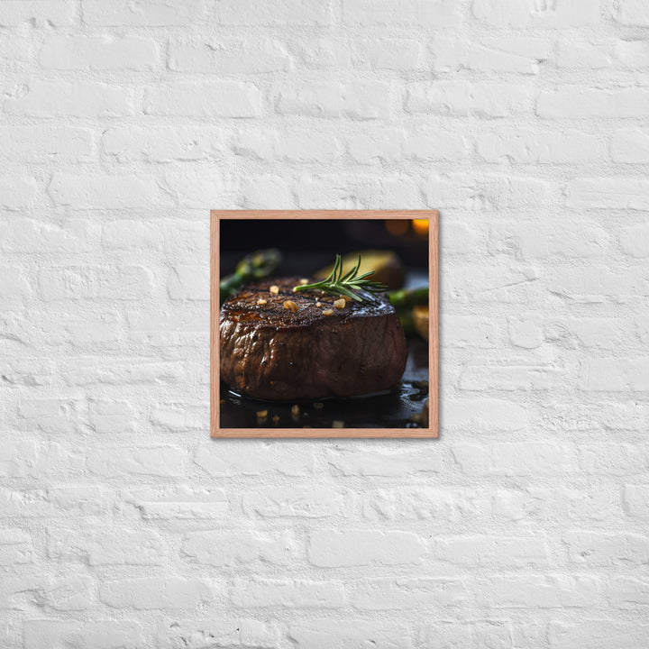 Grilled Filet Mignon Framed poster 🤤 from Yumify.AI