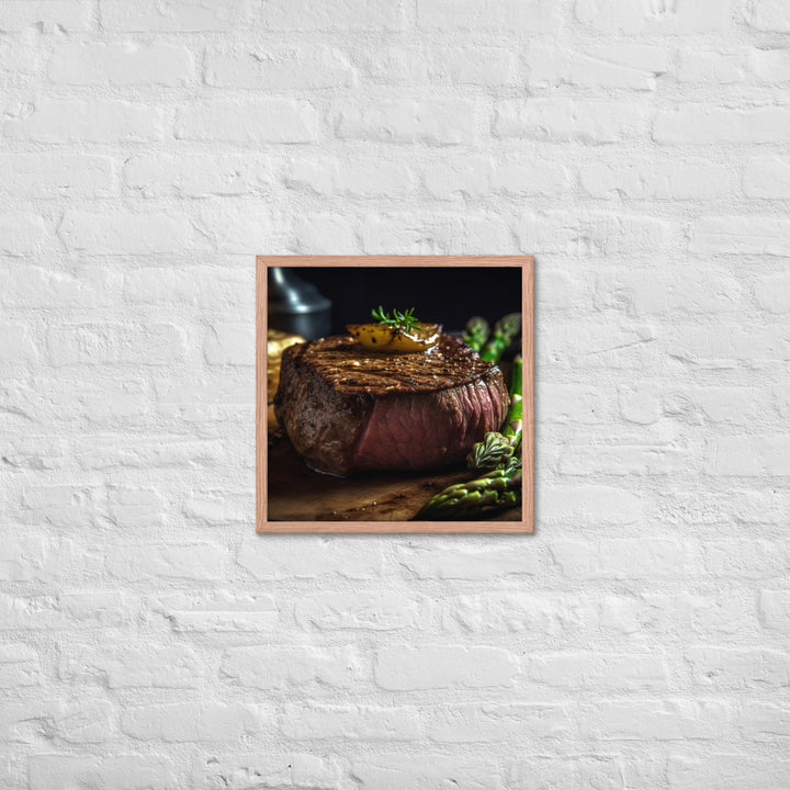 Grilled Filet Mignon Framed poster 🤤 from Yumify.AI