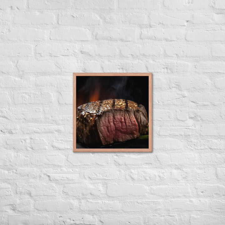 Grilled Filet Mignon Framed poster 🤤 from Yumify.AI