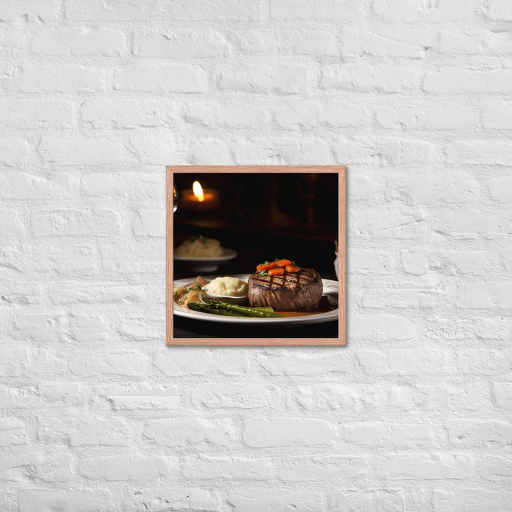 Filet Mignon Dinner Framed poster 🤤 from Yumify.AI