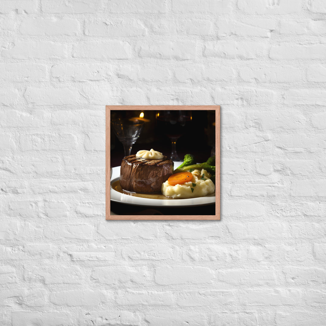 Filet Mignon Dinner Framed poster 🤤 from Yumify.AI