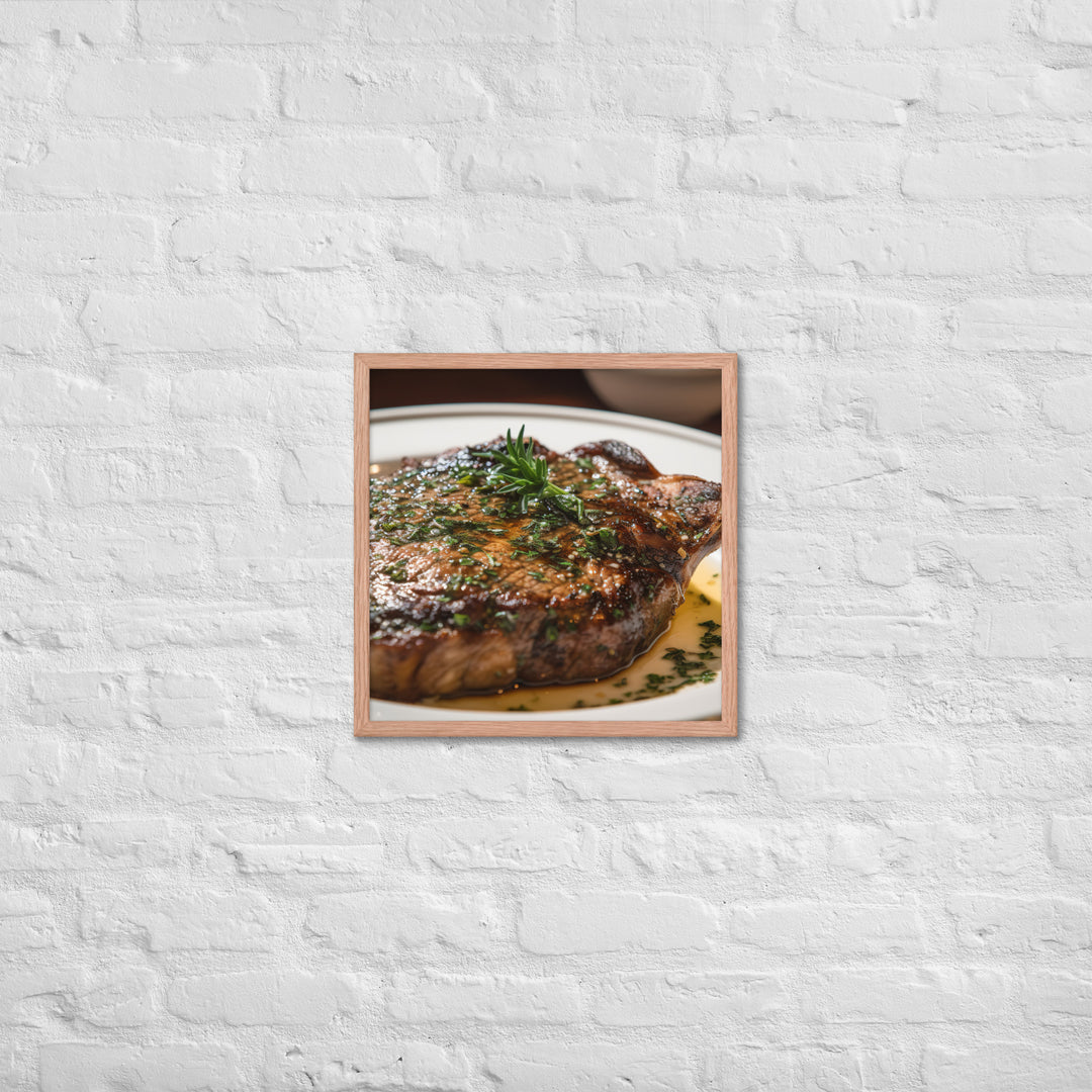 Butter Basted Ribeye Framed poster 🤤 from Yumify.AI