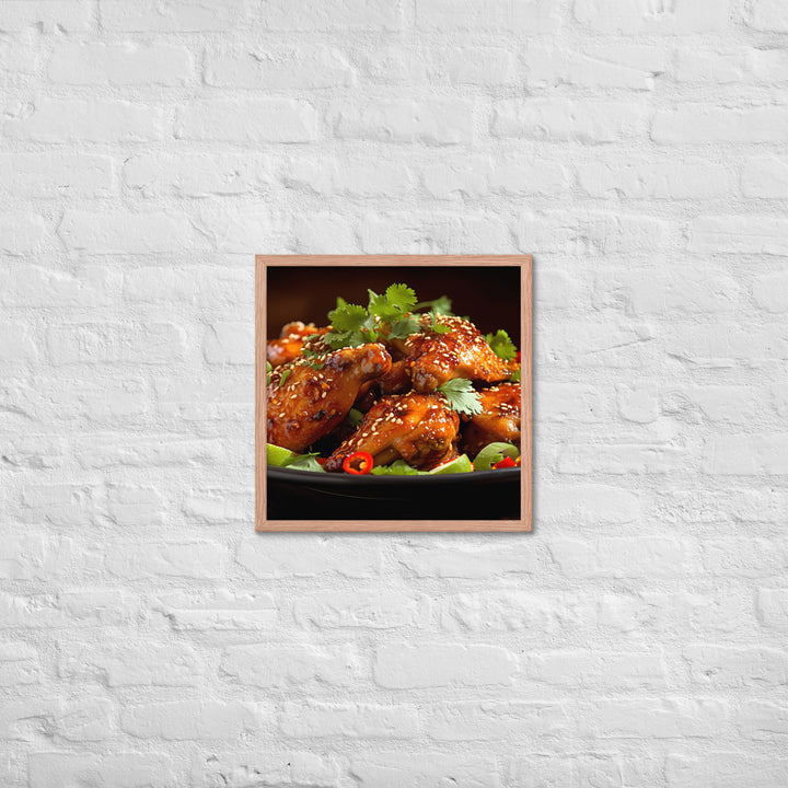 Thai Chili Wings Framed poster 🤤 from Yumify.AI