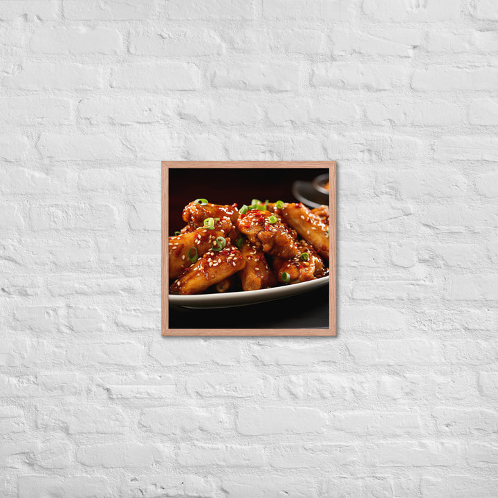 Teriyaki Wings Framed poster 🤤 from Yumify.AI