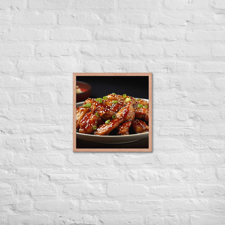 Teriyaki Wings Framed poster 🤤 from Yumify.AI