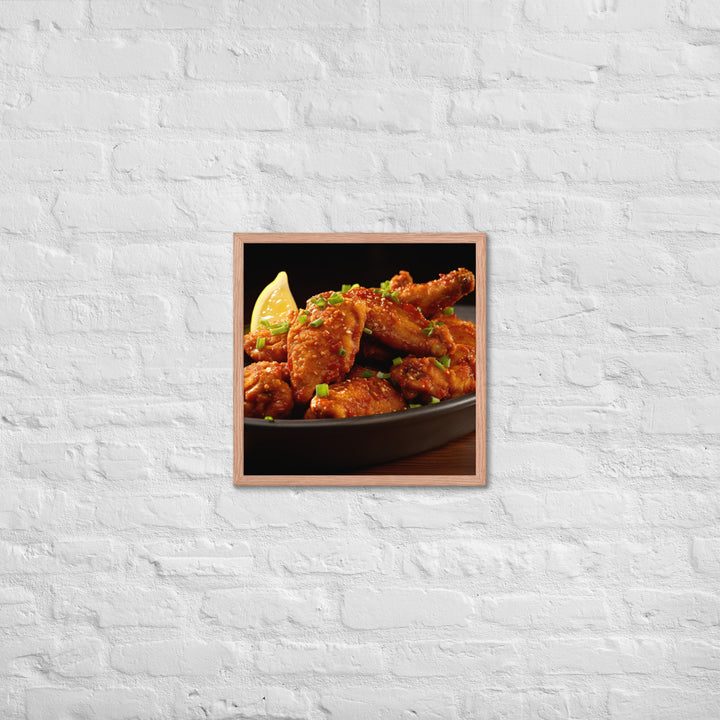 Cajun Wings Framed poster 🤤 from Yumify.AI