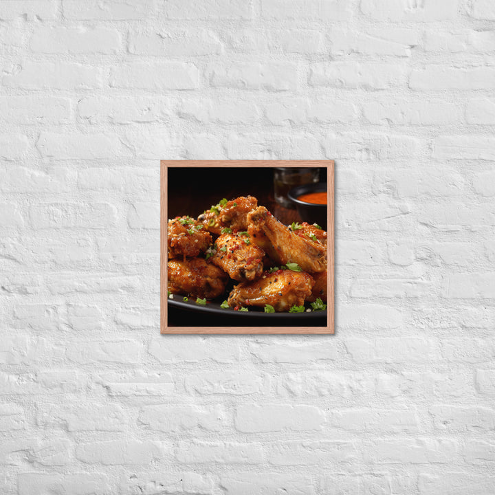 Cajun Wings Framed poster 🤤 from Yumify.AI