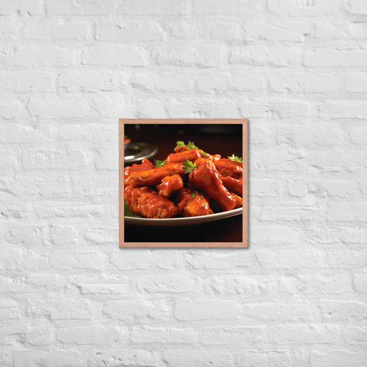 Buffalo Wings Framed poster 🤤 from Yumify.AI