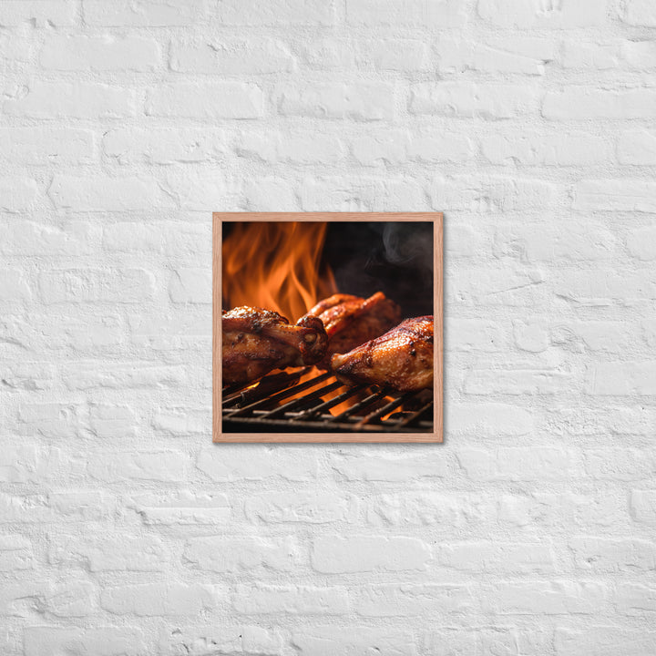 BBQ Wings Framed poster 🤤 from Yumify.AI