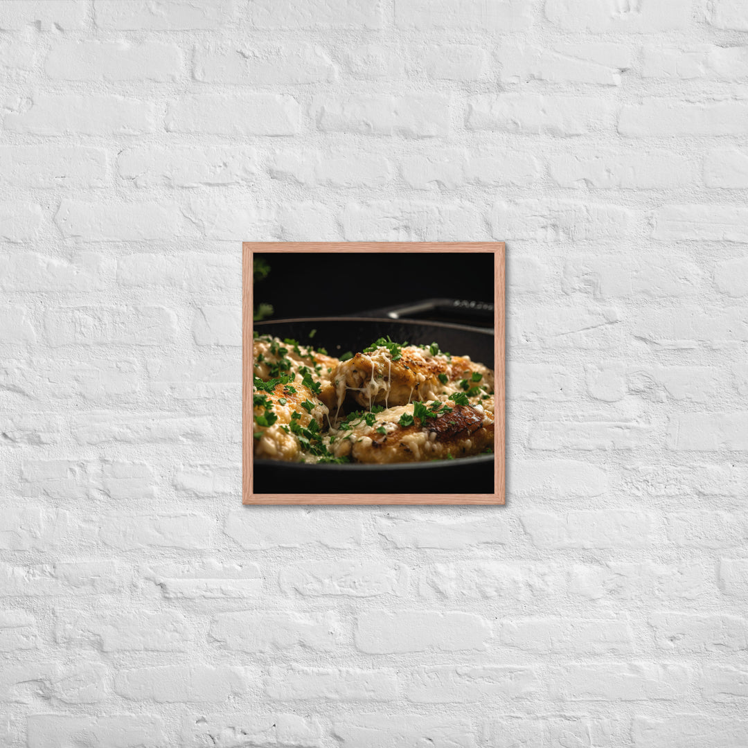 Garlic Parmesan Wings Framed poster 🤤 from Yumify.AI